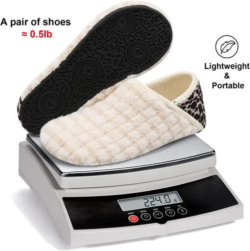 Vista 6 de Fires Pantuflas para hombre y mujer con suela de goma, suaves y ligeras, para usar en casa, antideslizantes, para interiores y exteriores