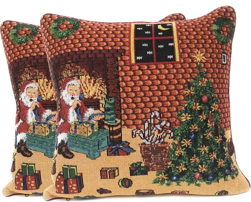 Vista 41 de Tache Home Fashion Funda de almohada 16 x 16 Down The Chimney