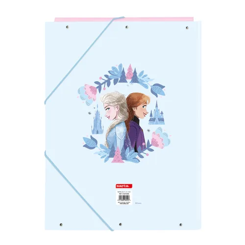 Vista 3 de Carpeta de anillas Frozen Ice magic Azul A4 26 x 33.5 x 2.5 cm