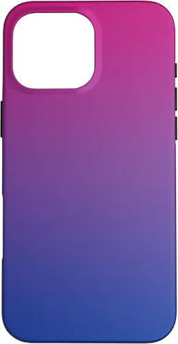 Vista 19 de Funda degradada con diseño de bandera de Bisexual Pride para iPhone 17, color rosa, morado, azul