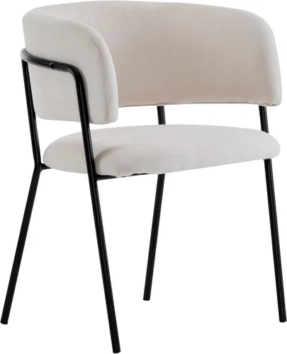 Vista 7 de Christopher Knight Home Juego de 2 sillas de comedor Nest, silla de cocina tapizada, silla de comedor con respaldo curvo, silla de comedor con marco