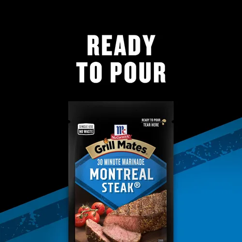 Vista 4 de McCormick Grill Mates Montreal Steak 30 Minute Marinade, 5 oz