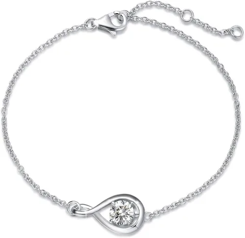 Vista 41 de FANCIME 925 Sterling Silver Infinity Birthstone Bracelets for Women abr-04