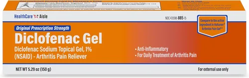 Vista 7 de HealthCareAisle Gel de Diclofenac, 1%, Alivio del dolor artrítico - Tubo de 50 g - Fuerza de prescripción original (AINE)