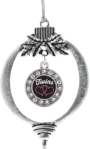 Vista 70 de Inspired Silver - Adorno de cromosoma 21 con dije de círculo de plata con joyas de circonita cúbica