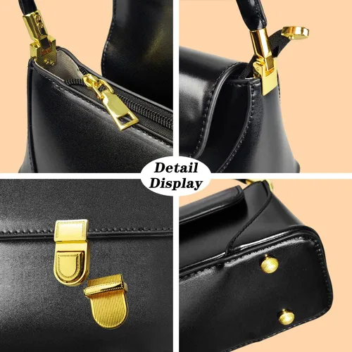 Vista 5 de Bolso de hombro vintage para mujer, monederos para mujer