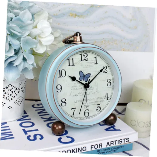 Vista 4 de Homoyoyo 1 reloj despertador mediterráneo, decoración de viaje, decoración de casa, decoración de mesa de comedor, reloj náutico de escritorio