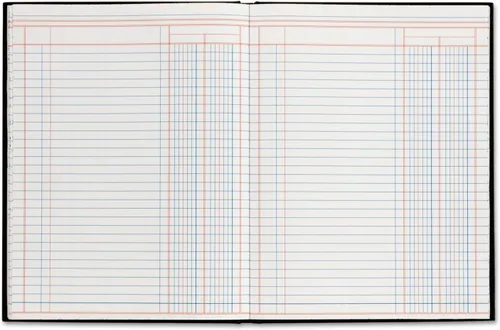 Vista 2 de Adams Libro de cuentas ARB8002M, 2 columnas, cubierta negra, 80 páginas, 7 x 9 1/4