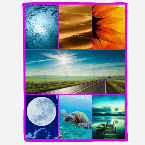 Vista 11 de Manta personalizada con collages de fotos, mantas personalizadas para familiares, amigos, perros o mascotas, utilizada como recuerdo y regalo, 1 1