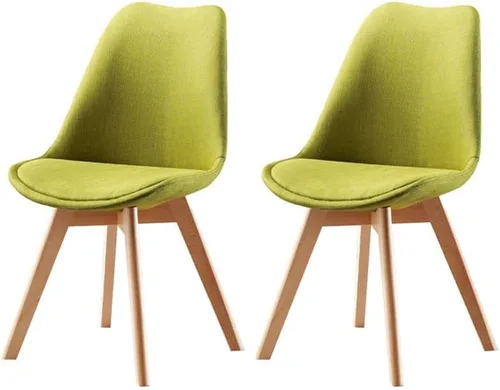 Vista 14 de Sillas de comedor modernas, silla lateral tapizada para el hogar, silla auxiliar para sala de conferencias, silla de comedor, silla de comedor sin