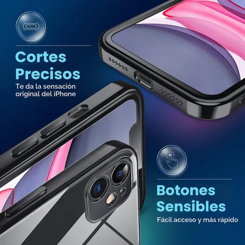 Vista 4 de Supdeal Funda cristalina transparente para iPhone 11, [No se amarillea] [Protección de la cámara] [Probado contra caídas de grado militar] Funda