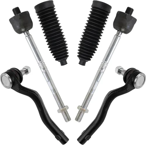 Vista 26 de TRQ Kit de dirección delantera con barra de acoplamiento de fuelle de piñón y cremallera compatible con Toyota Echo 2000-2005