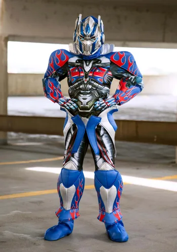 Vista 2 de Disfraz de Optimus Prime Prestige para niños Multicolor