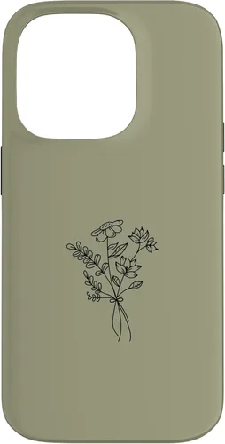Vista 17 de Funda para iPhone 16 Wildlfower Floral Flower Khaki