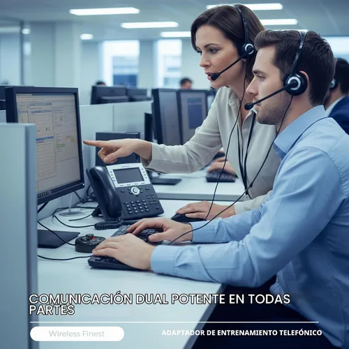 Vista 5 de Divisor en Y para entrenamiento telefónico con silenciador para Avaya y Nortel