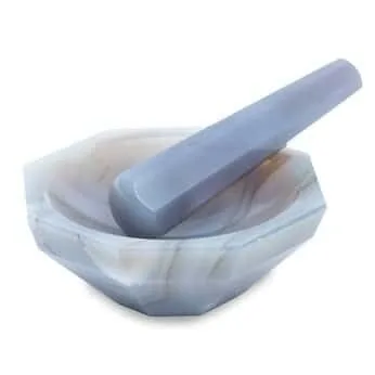 Vista 5 de Cole-Parmer Juego de mortero y mortero de ágata de 2", 0.3 fl oz