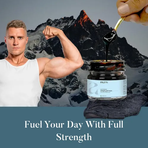 Vista 6 de Mars Pure Himalayan Shilajit Gold (resina) Shilajit orgánico prémium procedente de Himalayas de gran altitud Potenciador de energía natural