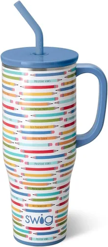 Vista 21 de Swig Life 40oz Insulated Mega Mug with Handle & Straw, Boho Desert DESIERTO BOHO