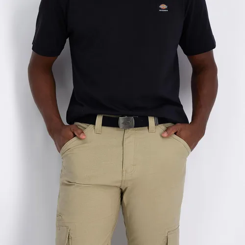 Vista 6 de Dickies mens Fabric Web Plaque Logo Buckle Belt - One Size Cut-to-fit- Fits Up to Size 42" Waist