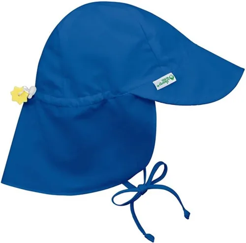 Vista 11 de Green Sprouts Sombrero de natación unisex para bebé con protección solar y solapa Blanco
