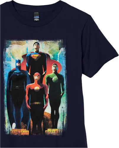 Vista 4 de DC Comics Justice League Legends Boy's Premium Solid Crew Tee