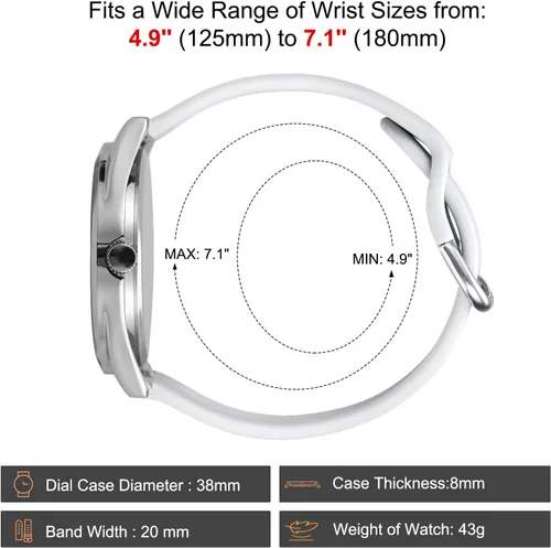 Vista 4 de Reloj de enfermera para enfermeras, médicos, profesionales médicos, estudiantes, hombres, mujeres, unisex, fácil de leer, esfera luminosa, reloj