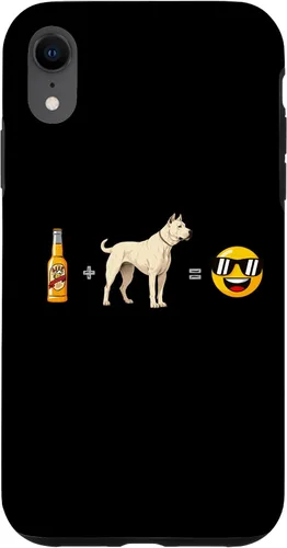 Vista 8 de iPhone 15 Plus Dogo Argentino + Beer Dog Dad Happy Men Pet Lover Case
