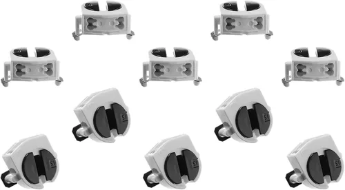 Vista 7 de Othmro Enchufes de luz, 10 unids T5 sostenedor, 2A PC de plástico AC 500 V 100 grados de luz fluorescente, F288A Base de una sola cabeza lápida