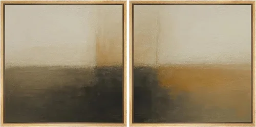 Vista 106 de SIGNFORD Impresión en Lienzo Enmarcado Arte de Pared Art Nouveau Lago de Cisnes Elegantes Ilustraciones de Aves Acuáticas Moderno Boho Naturaleza