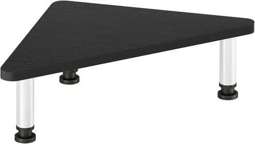 Vista 5 de Furinno Turn-N-Tube - Soporte elevador para monitor de esquina con tubos de acero inoxidable, Americano