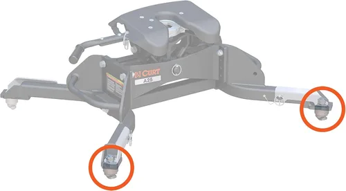 Vista 2 de Anclajes de repuesto para sistema de disco de quinta rueda compatibles con Select (grande, se adapta a 16021, 16022)