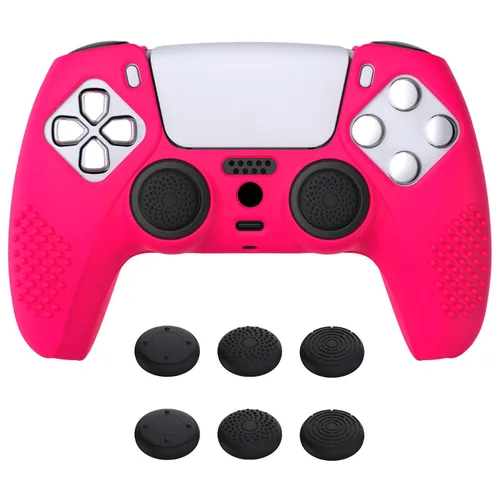 Vista 22 de eXtremeRate PlayVital Aqua Green 3D Studded Edition Anti-Slip Silicone Cover Skin for ps5 Controller, Soft Rubber Case for PS5 Wireless Controller