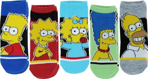 Vista 7 de Hyp The Simpsons - Calcetines tobilleros para mujer (5 unidades)