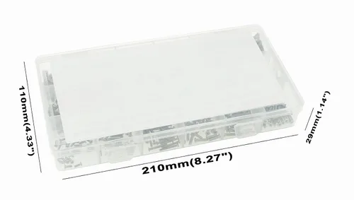 Vista 6 de Kit surtido de tornillos de cabeza plana Phillips de acero inoxidable M2 M2.5 M3 M4 M5 M6 M8 304