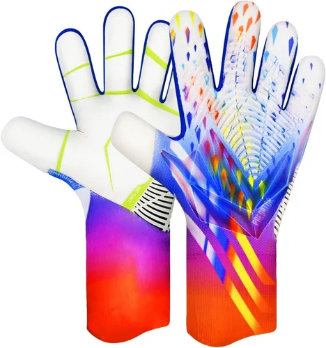 Vista 10 de Guantes de Portero de Fútbol, Guantes de Portero de Fútbol con Agarre Definitivo con Tallas 6/7/8/9/10, Agarre Fuerte, Fútbol Americano