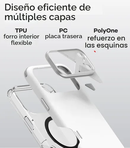 Vista 6 de Aulumu A17 Shockproof iPhone 17 Pro Max Case with Camera Control CoolHyper Aluminum Alloy Camera Frame Multi-Layer Composite Protection