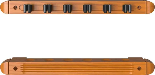Vista 4 de Viper by GLD Products Fat Cat Oak 6 Cue - Estante para tacos de pared (2 piezas)