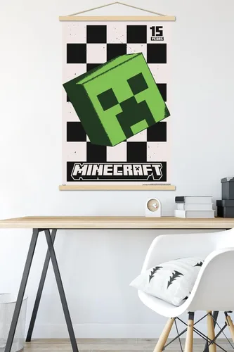 Vista 5 de Trends International Minecraft: 15 aniversario - Póster de pared de enredadera posterizada, 22.37 x 34.00 pulgadas, paquete de impresión premium