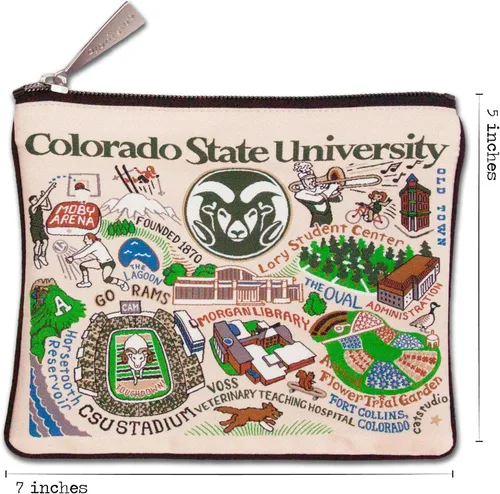 Vista 6 de Catstudio Bolsa con cremallera para padres Midwest College, Colorado State University, Bolsa