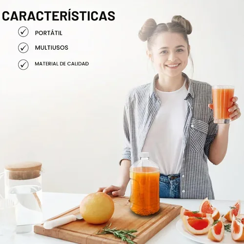 Vista 3 de MT Products Botellas de Jugo de Plástico PET Transparente de 64 oz. - Recipiente Vacío con Tapas a Prueba de Manipulación (Juego de 2) - Fabricado