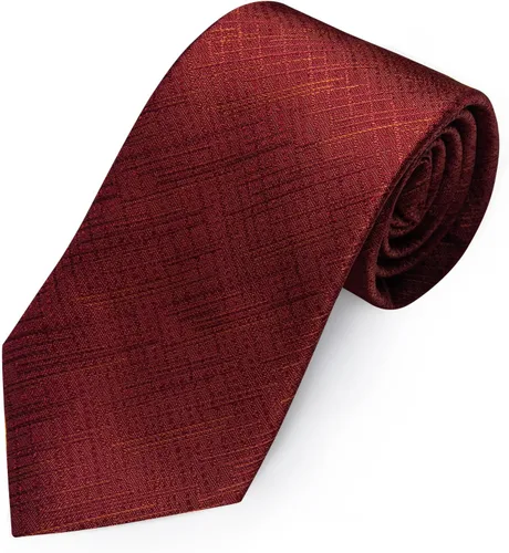 Vista 6 de Corbatas a rayas y corbatas a cuadros para hombre, corbata de seda tejida, juego de clip de corbata dorado