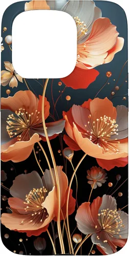 Vista 14 de Red Poppies Flowers In A Field Case for iPhone 16