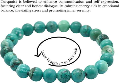 Vista 895 de Amazing Gemstone Crystal Bracelet for Women Men's Gifts - Protection Healing Crystal Bracelet - 8mm Gemstone Beaded Stretchable Bracelet Pulseras