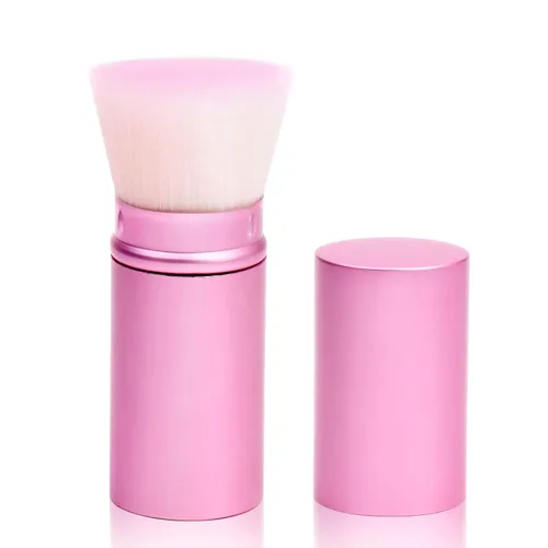 Vista 11 de UNIMEIX Brocha aplicadora de protector solar, brocha retráctil Kabuki Blush Brocha para base de maquillaje líquido, bronceador, crema o polvo (negro)