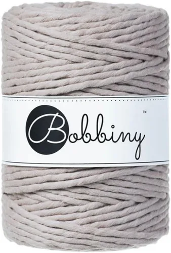 Vista 16 de Bobbiny Cordón de macramé XXL de 0.197 in de una sola capa (aguamarina), 108 yardas/330 pies (100% algodón reciclado)