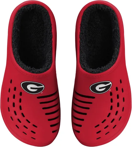 Vista 14 de FOCO Men's NCAA Sherpa Lined Big Logo Clog