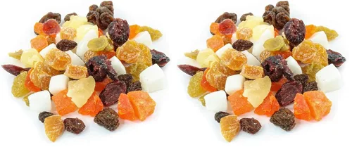 Vista 6 de Oregon Farm Fresh Snacks Mezcla de frutas secas – Mezcla de aperitivos con arándanos secos, coco, mango y pasas – Snacks saludables para adultos