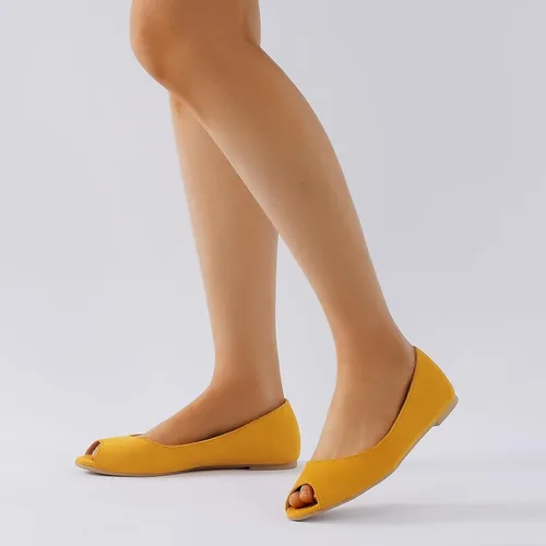 Vista 4 de MUSSHOE Zapatos planos con puntera abierta para mujer