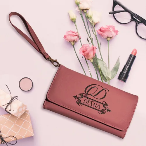 Vista 3 de Cartera de mano personalizada para mujer con correa extraíble