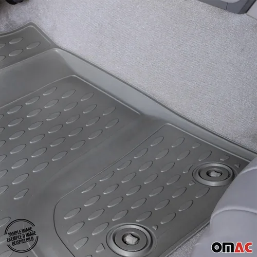 Vista 6 de OMAC Rubber Mats Floor Mats Compatible with Audi Q8 2018-2025 TPE Car Mats TPE Black